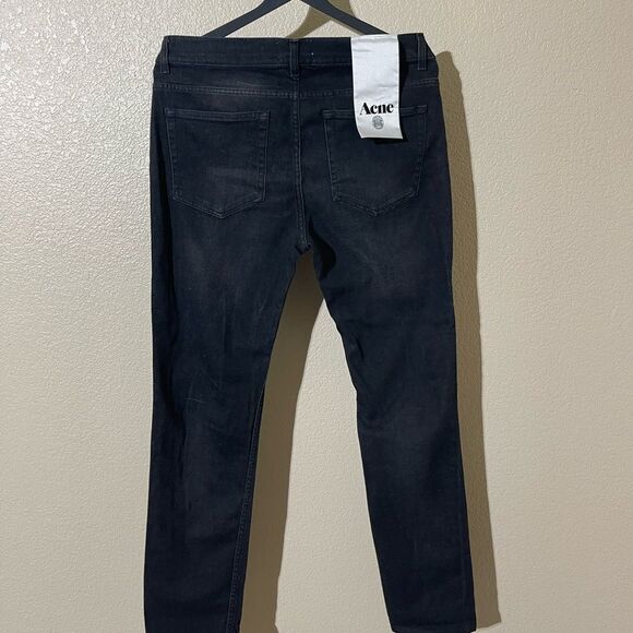 Acne Black Ripped Skinny Jeans - Picture 2 of 6